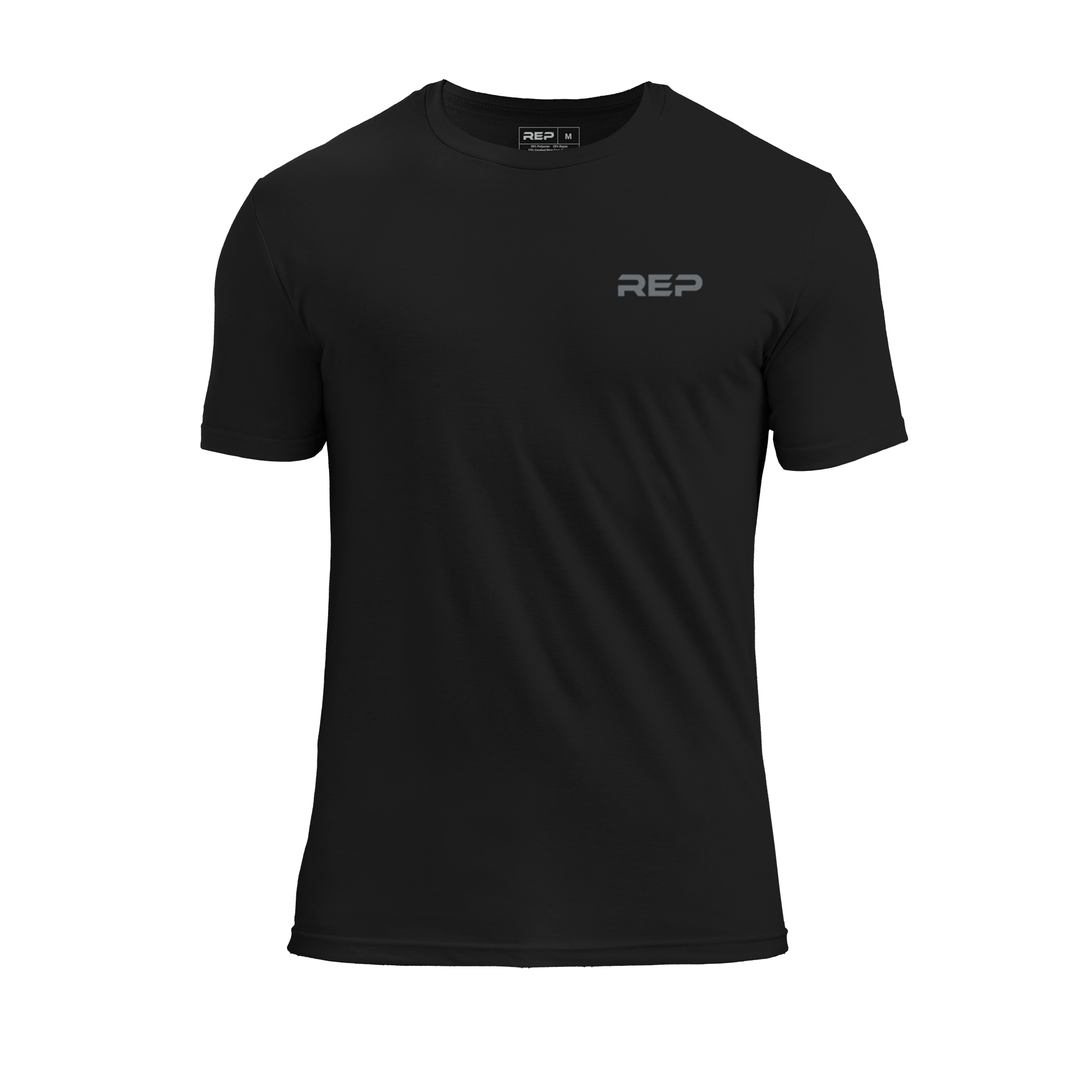 REP Short-sleeve Tri-Blend Crew T-Shirt - Heather Black/Cool Gray / X-Small